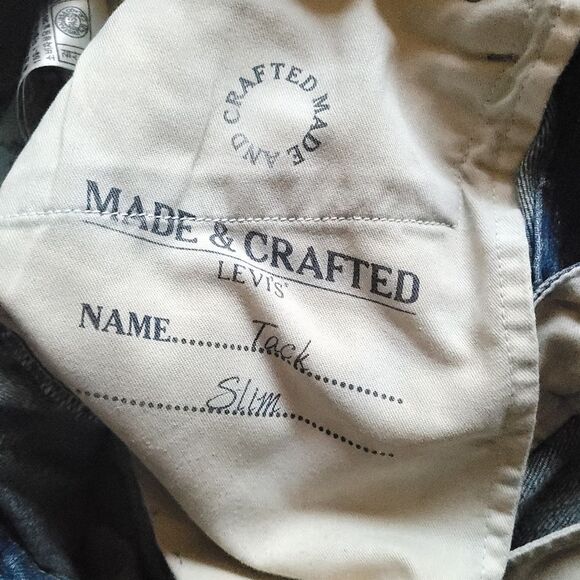 Levi's W29 L32 Made & Crafted Tack Slim Straight Men's Jeans - Picture 7 of 15